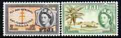 Fiji 1954 Health perf set of 2 unmounted mint, SG 296-97, stamps on health, stamps on trees, stamps on rivers