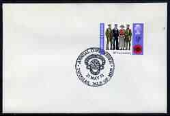 Postmark - Great Britain 1972 cover bearing illustrated cancellation for Royal British Legion Annual Conference (Douglas), stamps on , stamps on  stamps on militaria, stamps on  stamps on british legion