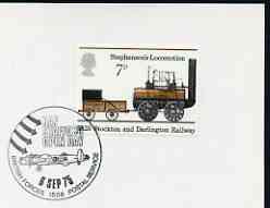 Postmark - Great Britain 1975 card bearing illustrated cancellation for Open Day at RAF Stafford (BFPS), stamps on aviation, stamps on  raf , stamps on 