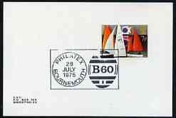 Postmark - Great Britain 1975 card bearing special cancellation for Philatex 1975 (Bournemouth), stamps on stamp exhibitions