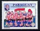 Paraguay 2002 Football World Cup (Japan/Korea) 3,000 value opt'd 'Brasil Penta Campeon Mundial' unmounted mint, stamps on football, stamps on sport