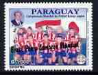 Paraguay 2002 Football World Cup (Japan/Korea) 3,000 value opt'd 'Brasil Penta Campeon Mundial' unmounted mint, stamps on , stamps on  stamps on football, stamps on  stamps on sport