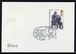 Postmark - Great Britain 1975 cover bearing illustrated cancellation for Jane Austen Bicentenary Exhibition, stamps on literature, stamps on women