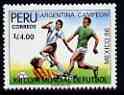 Peru 1987 Football World Cup Championships unmounted mint SG 1674, stamps on football, stamps on sport