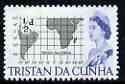 Tristan da Cunha 1965-67 South Atlantic Map 1/2d from def set unmounted mint, SG 71, stamps on , stamps on  stamps on maps