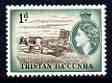 Tristan da Cunha 1954 Carting Flax 1d from def set unmounted mint, SG 15, stamps on flax