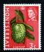 Montserrat 1969-70 Soursop 3c (wmk sideways) unmounted mint, SG 215, stamps on , stamps on  stamps on fruit, stamps on  stamps on food, stamps on  stamps on 