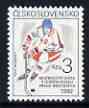 Czechoslovakia 1992 World Ice Hockey Championships unmounted mint, SG 3086, stamps on sport, stamps on ice hockey