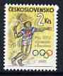 Czechoslovakia 1992 Olympic Games, Barcelona (Tennis) unmounted mint, SG 3094, stamps on , stamps on  stamps on olympics, stamps on  stamps on tennis