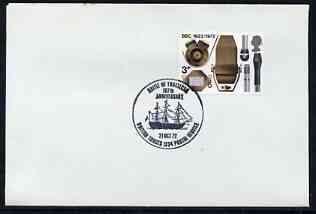 Postmark - Great Britain 1972 cover bearing illustrated cancellation for Battle of Trafalgar Anniversary (BFPS), stamps on ships, stamps on battles, stamps on nelson