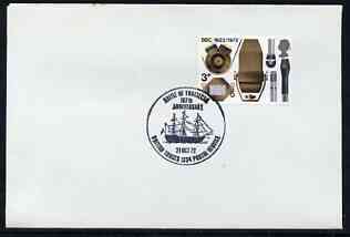 Postmark - Great Britain 1972 cover bearing illustrated cancellation for Battle of Trafalgar Anniversary (BFPS), stamps on , stamps on  stamps on ships, stamps on  stamps on battles, stamps on  stamps on nelson