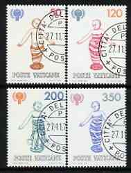 Vatican City 1979 International Year of the Child perf set of 4 fine used, SG 731-34*, stamps on , stamps on  iyc , stamps on children, stamps on 