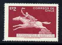 Chile 1969 Manuel Rodriguez (on Horseback) unmounted mint, SG 619*, stamps on , stamps on  stamps on horses