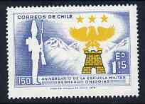 Chile 1972 150th Anniversary of O'Higgins Military Academy unmounted mint, SG 694*, stamps on , stamps on  stamps on polar, stamps on  stamps on revolutions, stamps on  stamps on masonics, stamps on  stamps on militaria, stamps on  stamps on masonry