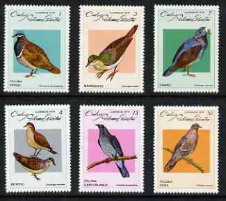 Cuba 1979 Doves perf set of 6 unmounted mint, SG 2524-29, stamps on , stamps on  stamps on birds, stamps on  stamps on doves