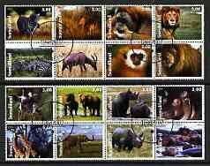 Somalia 2002 Wild Animals #06 perf set of 16 cto used, stamps on , stamps on  stamps on animals, stamps on  stamps on zebra, stamps on  stamps on lions, stamps on  stamps on cats, stamps on  stamps on apes, stamps on  stamps on giraffes, stamps on  stamps on elephants, stamps on  stamps on rhinos, stamps on  stamps on hippos