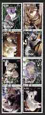 Timor 2003 Koala Bears perf set of 8 cto used, stamps on , stamps on  stamps on animals, stamps on  stamps on bears, stamps on  stamps on koala