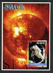 Congo 2002 Space perf s/sheet #01 fine cto used, stamps on , stamps on  stamps on space