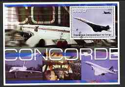 Congo 2002 Concorde perf s/sheet #01 fine cto used, stamps on concorde, stamps on aviation