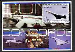 Congo 2002 Concorde perf s/sheet #01 fine cto used, stamps on , stamps on  stamps on concorde, stamps on  stamps on aviation