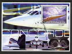 Congo 2002 Concorde perf s/sheet #02 fine cto used, stamps on , stamps on  stamps on concorde, stamps on  stamps on aviation