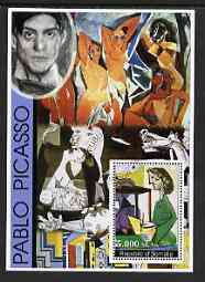 Somalia 2002 Modern Art (Pablo Picasso) perf s/sheet fine cto used, stamps on , stamps on  stamps on arts, stamps on  stamps on picasso