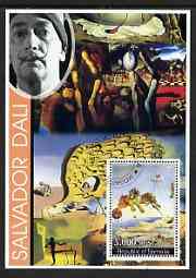 Somalia 2002 Modern Art (Salvador Dali) perf s/sheet fine cto used, stamps on arts, stamps on dali