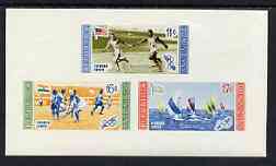 Dominican Republic 1958 Melbourne Olympic Games (4th Issue) Winning Athletes imperf m/sheet (airmail) unmounted mint, SG MS 757, stamps on , stamps on  stamps on olympics, stamps on  stamps on sport, stamps on  stamps on athletics, stamps on  stamps on flags, stamps on  stamps on relay, stamps on  stamps on field hockey, stamps on  stamps on yachting