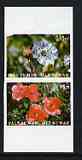 Calf of Man 1969 Flowers of the Isle of Man second issue imperf set of 2 unmounted mint (Rosen CA157a-58a), stamps on flowers