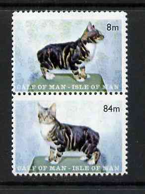 Calf of Man 1970 Manx Cats perf set of 2 unmounted mint (Rosen CA160-61), stamps on cats