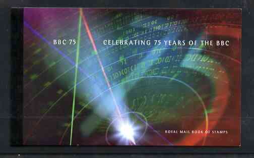 Booklet - Great Britain 1997 75th Anniversary of the BBC \A36.15 Prestige booklet complete and very fine, SG DX19