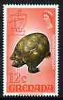 Grenada 1968-71 Turtle 12c from def set unmounted mint SG 313, stamps on reptiles, stamps on turtles
