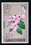 Grenada 1968-71 Thunbergia 15c from def set unmounted mint SG 314a, stamps on flowers