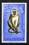 Grenada 1968-71 Mona Monkey 50c from def set unmounted mint SG 317, stamps on , stamps on  stamps on animals, stamps on  stamps on apes