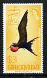 Grenada 1968-71 Magnificent Frigate Bird $3 from def set unmounted mint SG 320, stamps on , stamps on  stamps on birds, stamps on  stamps on frigate