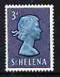 St Helena 1961 Queen Elizabeth II 3d from def set (with lace background) unmounted mint, SG 179, stamps on , stamps on  stamps on lace, stamps on  stamps on royalty