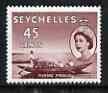 Seychelles 1954-61 Fishing Pirogue 45c (from def set) unmounted mint, SG 182, stamps on , stamps on  stamps on seychelles, stamps on  stamps on fishing, stamps on  stamps on ships