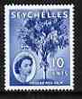 Seychelles 1954-61 Coco de Mer Palm 10c (from def set) unmounted mint, SG 176a, stamps on seychelles, stamps on trees, stamps on coconuts