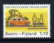 Finland 1979 The Private Car 1m 10 showing modern day and vintage cars, unmounted mint SG 954, stamps on cars