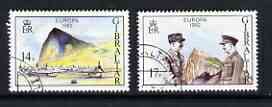 Gibraltar 1982 Europa (Operation Torch) set of 2 fine used SG 479-80, stamps on , stamps on  stamps on europa, stamps on  stamps on aviation, stamps on  stamps on militaria, stamps on  stamps on personalities