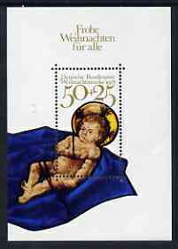 Germany - West 1978 Christmas m/s unmounted mint SG MS1880, stamps on , stamps on  stamps on christmas, stamps on  stamps on stained glass