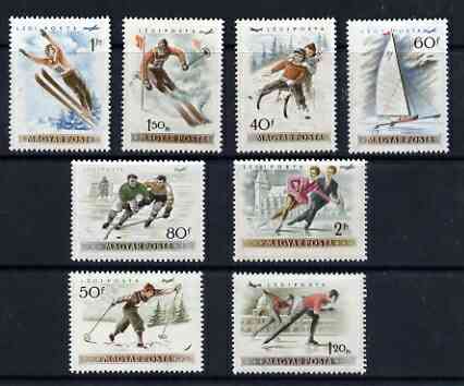 Hungary 1955 Winter Sports Air set of 8 unmounted mint, SG1398-1405