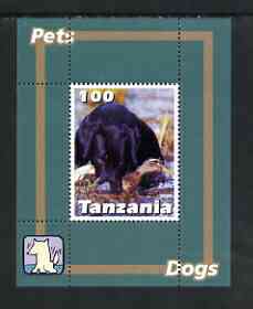 Tanzania 2003 Pets - Dogs perf souvenir sheet unmounted mint, stamps on , stamps on  stamps on dogs