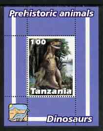 Tanzania 2003 Prehistoric Animals perf souvenir sheet unmounted mint, stamps on , stamps on  stamps on dinosaurs