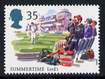 Great Britain 1994 Cricket 35p from The Four Seasons - Summertime set unmounted mint, SG 1837, stamps on sport, stamps on cricket