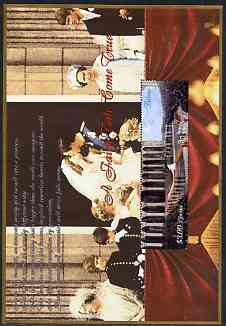 Liberia 1997 Princess Diana Memorial perf sheetlet containg long $3 stamp (Wedding Dress) unmounted mint, stamps on , stamps on  stamps on royalty, stamps on  stamps on diana