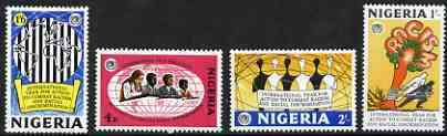 Nigeria 1971 Racial Equality Year perf set of 4 unmounted mint, SG 256-59*, stamps on racism, stamps on human rights  