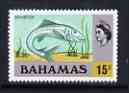 Bahamas 1971 Bonefish 15c (CA upright wmk def set) unmounted mint, SG 370*, stamps on fish