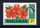 Bahamas 1971 Hibiscus 7c (CA upright wmk def set) unmounted mint, SG 365, stamps on flowers