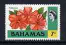 Bahamas 1971 Hibiscus 7c (CA upright wmk def set) unmounted mint, SG 365, stamps on , stamps on  stamps on flowers